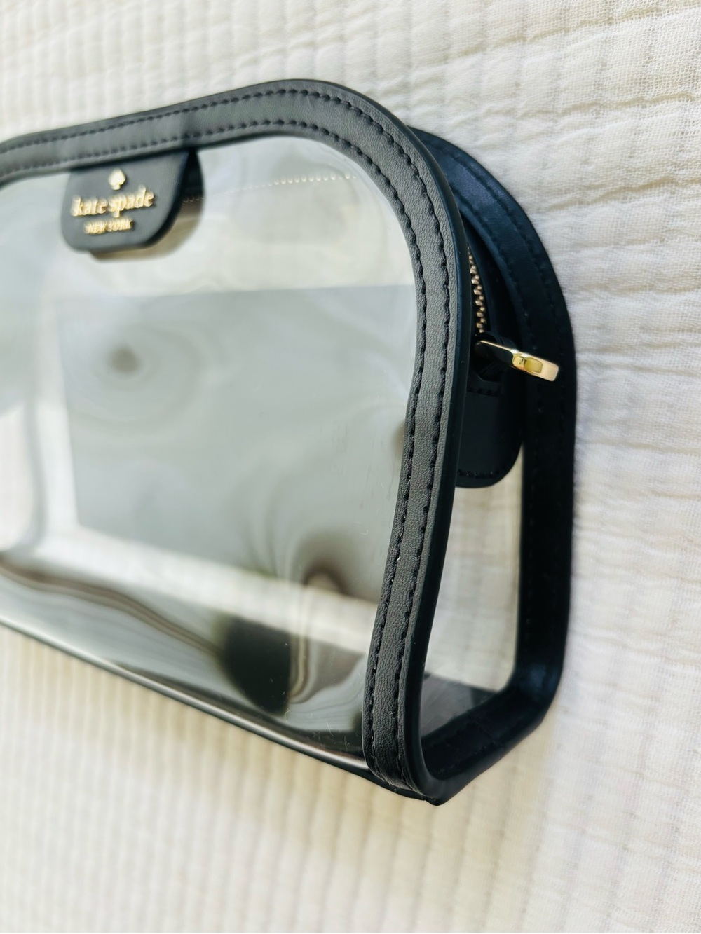 Kate Spade Clare Clear Small Dome Crossbody Bag Black Multi Stadium Bag NWT - Picture 8 of 16